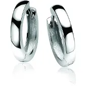 Zinzi zilveren oorringen 17 x 3mm glad met luxe klapsluiting ZIO186