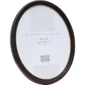 Deknudt Frames ovalen fotokader zwart-bruin kunststof