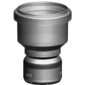 Ubbink Koppelstuk - Flex 50/mof Ø80 - Pptl