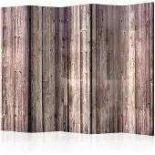Karo-art Vouwscherm - Houten charme 225x172cm