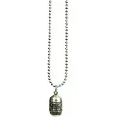 Heaven Eleven heren Ketting ballchain - zilverkleurig prayer box rond