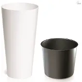 Prosperplast 27l Tubus Slim Collection 30x30x57.2 Cm Bloempot