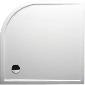 Riho Davos Douchebak Kwartrond 120x120cm R55 Acryl Wit - Met Paneel - Acryl - Douche, Douchebakken - 8714148368947