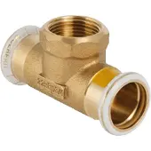 Geberit Mapress koper-gas T-stuk bi.dr. (gas) 15x1/2"bix15mm
