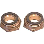 Grundfos soldeerfitting met 2 aansluitingen 1.1/2" x 28 mm, messing, per 2 stuks