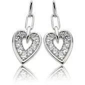 Orphelia Dames 925 Sterling Zilveren Dangle Oorbellen - Zilver ZO-5959