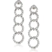 Orphelia Dames 925 Sterling Zilveren Dangle Oorringen - Zilver ZO-5762