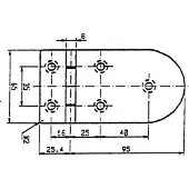 Talamex Scharnieren 126X40mm 180gr