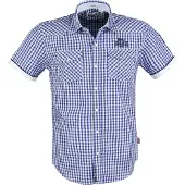Lonsdale Overhemd blauw / wit