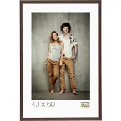 Deknudt Frames Basic, smal donkerbruin, hout (MDF) fotomaat 40x60 cm