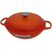 Le Creuset Gietijzeren Braadpan Campagnard Oranjerood 30cm