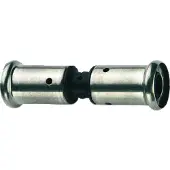 HENCO INDUSTRIES NV persfitting met 2 aansluiting 15PK, kunststof, rechte koppel
