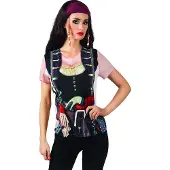 Boland shirt Pirate Girl dames polyester zwart