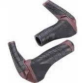 BBB Handvatten + Bar ends 85mm ErgoTechSet 133 - 92 mm Zwart Bruin || Maat: 133 - 92