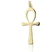 Montebello Ketting Ankh – Dames – 925 Zilver Verguld – Symbool – 16 x 30 mm