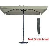 Madison Parasol Rechthoek Ecru Madison 200 x 300 met gratis Cover4All hoes!