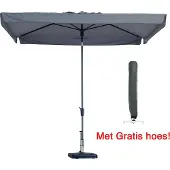 Madison Parasol Rechthoek Taupe Madison 200 x 300 met gratis Cover4All hoes!