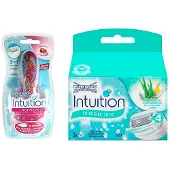 Wilkinson Wilk Intuition Plus - 3 stuks - Scheermesjes + Gratis Scheerapparaat