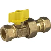 BPE Gaskogelkraan 22mm knel