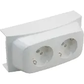 Attema K40 contactdoos 2-voudig Wit RAL 9010