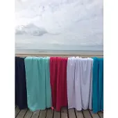 S & LT Velours strandlaken fuchsia