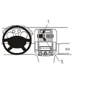 Brodit ProClip houder geschikt voor Volkswagen Polo 2002-2009 Center mount
