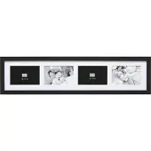 Deknudt multifotolijst zwart hout