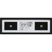 Deknudt multifotolijst zwart hout