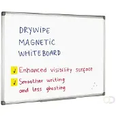 Quantore Whiteboard 90x120cm magnetisch gelakt staal