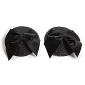 Bijoux indiscrets Burlesque Tepelstickers - Zwart