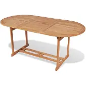 vidaXL Eettafel voor buiten 180x90x75 cm teakhout online kopen