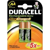 Duracell Rechargeable NiMH Stay Charged AA/HR6 2500mAh blister 2