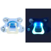 Difrax Dental Fopspeen - 6+ Maanden - Glow in the Dark - 2 stuks unisex