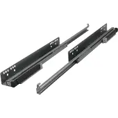 Toolstation Laderails softclose 55cm Zwart (2 Stuks)