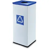 Easybin Eco flex 50 Liter vierkante afvalemmer Blauw