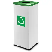 Easybin Eco flex 50 Liter vierkante afvalemmer Groen