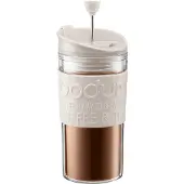 Bodum Cafetière Travel Press 0.35L Crème met Extra Lid