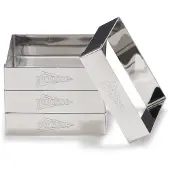 Patisse Set flan ringen rvs 4 dlg. 8 cm