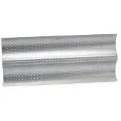 Patisse stokbroodvorm Silver-Top zilver - antiaanbaklaag - voor 2 stokbroden