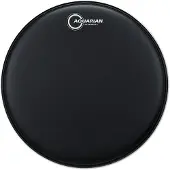 Aquarian Hi-Velocity Black Texture Coated Power Dot 14" Drum Head