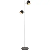 Lucide SKANSKA - Vloerlamp - LED 3 StepDim - 2x5W 3000K - Zwart