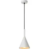 Lucide GIPSY - Hanglamp - Ø 16,5 cm - 1xE27 - Wit - Japandi