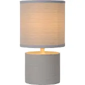 Lucide GREASBY - Tafellamp - Ø 14 cm - 1xE14 - Grijs