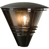 Lucide LIVIA - Wandlamp Buiten - 1xE27 - IP44 - Zwart