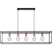 Lucide ARTHUR - Hanglamp - 5xE27 - Zwart
