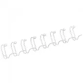 Fellowes bindruggen metaal 6 mm wit, 100 stuks