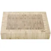 COSY&TRENDY CHAD SNIJPLANK 36X26XH6CM RECHTHOEK BAMBOE