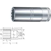 Stahlwille 51 22 03020022 Dop (zeskant) Dopsleutelinzetstuk 22 mm 1/2 (12,5 mm)