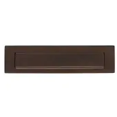 Intersteel Briefplaat met klep/regenrand mat bruin