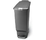 Simplehuman Slim 40 Liter Grijs